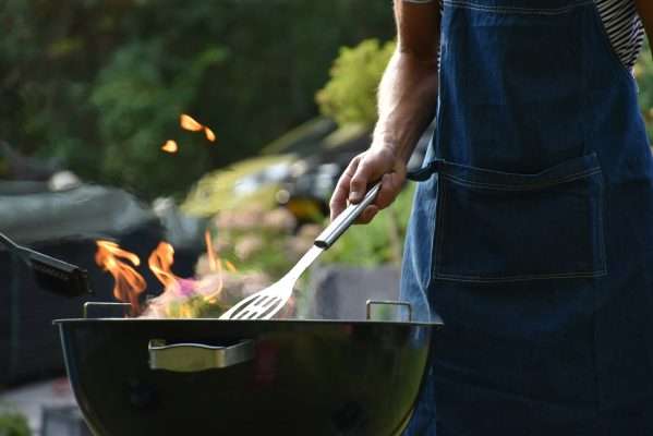 Close up van BBQ